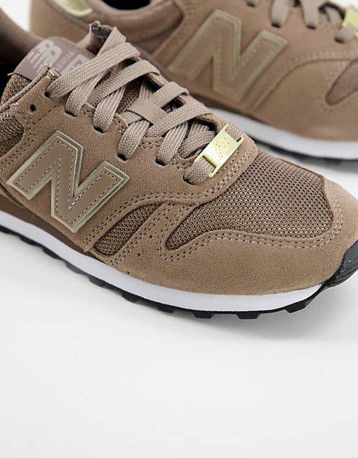 vermogen formeel Denemarken New Balance - 373 - Sneakers in bruin en goud | ASOS