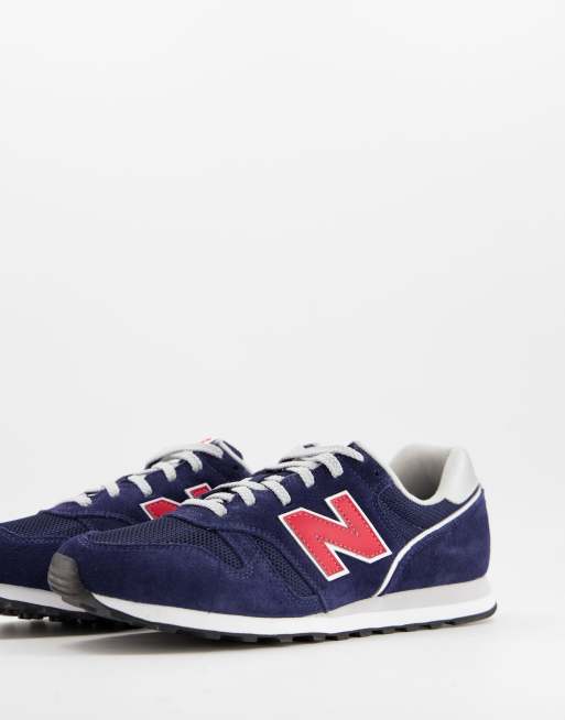 Trechter webspin Lionel Green Street slinger New Balance 373 sneakers in navy | ASOS