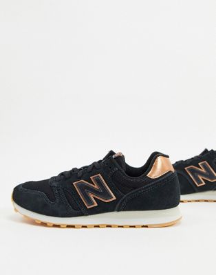 New Balance - 373 - Sneakers nere e oro rosa | ASOS