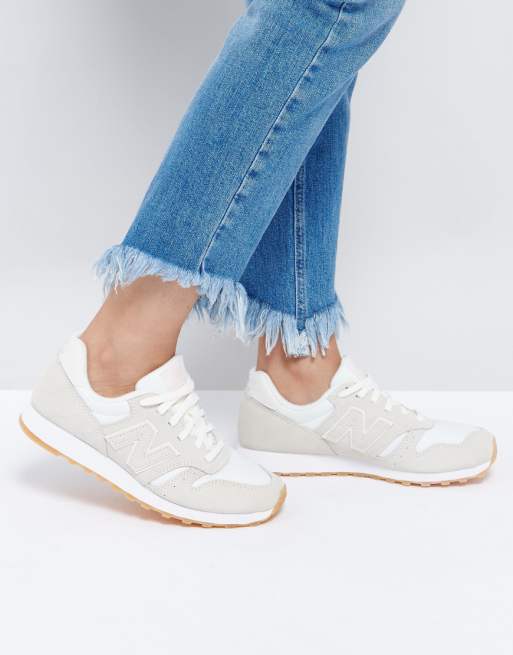 New Balance - 373 Trainers - Cremefarbene Sneaker mit Farbverlauf New Balance - 373 Trainers - Cremefarbene Sneaker mit Farbverlauf