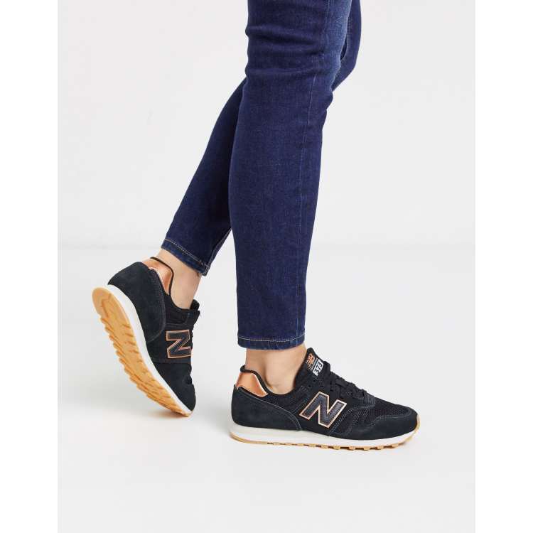 Rose gold shop new balance shoes