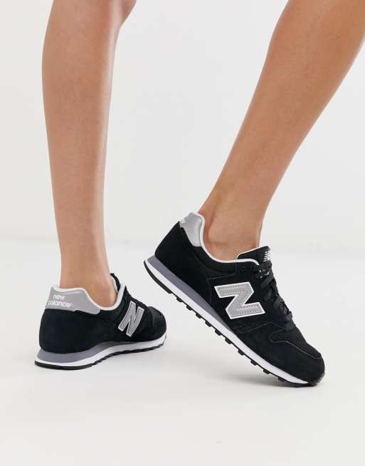 New balance 373 store trainers in black