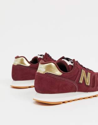 burgundy new balance shoes