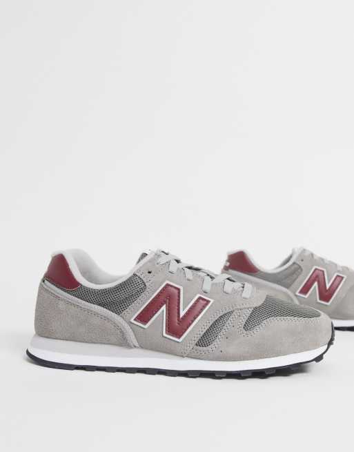 New balance shop grey and red