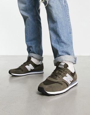 New Balance 373 trainers in khaki and off white - ASOS Price Checker