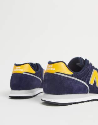 new balance 373 navy yellow