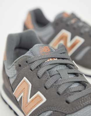 new balance gray and rose gold