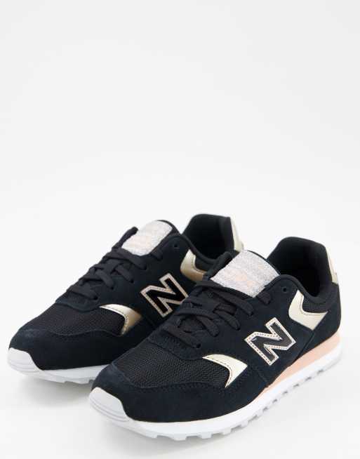 New Balance – 393 – Buty sportowe w kolorze czarnym i różowego złota
