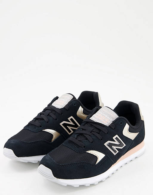 Shoes Trainers/New Balance 393 trainers in black/rose gold 