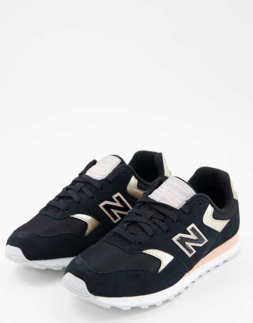 Black rose shop gold new balance