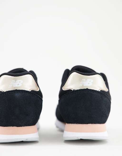 New Balance 393 trainers in black/rose gold New Balance 393 trainers in black/rose gold