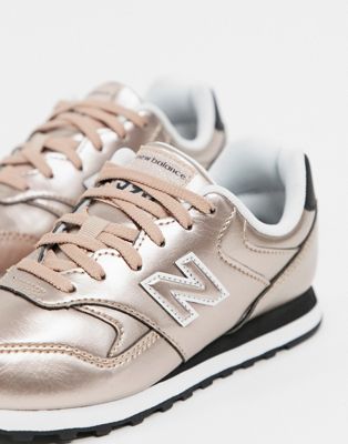 New Balance 393 trainers in rose gold 