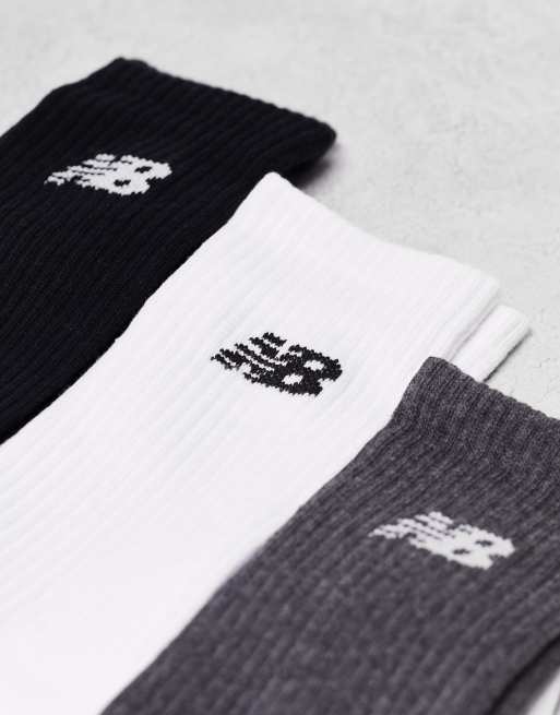 New Balance – 3er-Pack Crew-Socken in verschiedenen Farben mit Logo, 3 von 4