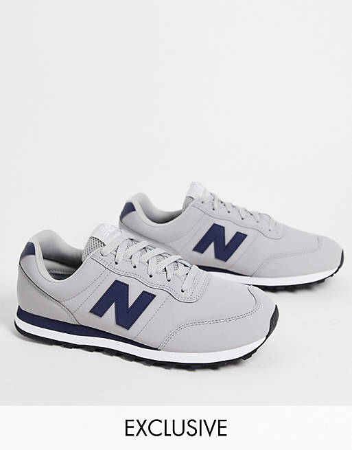 New Balance 400 trainers in grey and navy