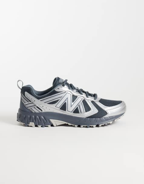 New Balance 410 baskets grises et argentées - view 1