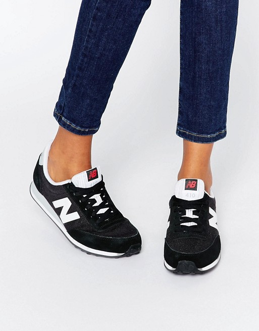 New Balance 410 Black And White Trainers | ASOS