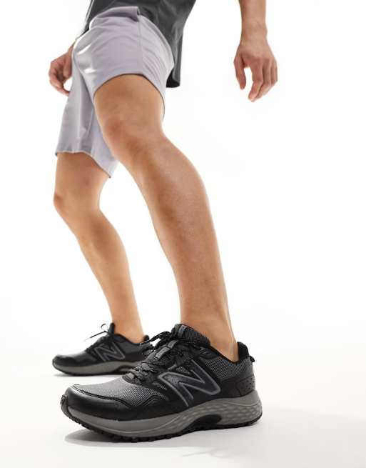 New Balance 410 running trainers in triple black ASOS