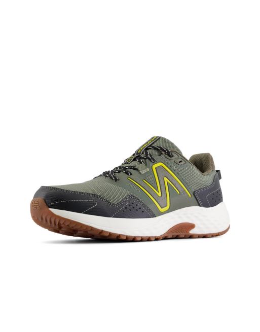 New Balance - 410 - Sneakers da corsa oliva con suola in gomma, 2 di 4