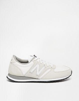 new balance 420 cream suede trainers
