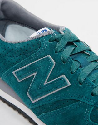 new balance 420 green vintage suede trainers