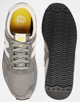 new balance 420 grey vintage trainers