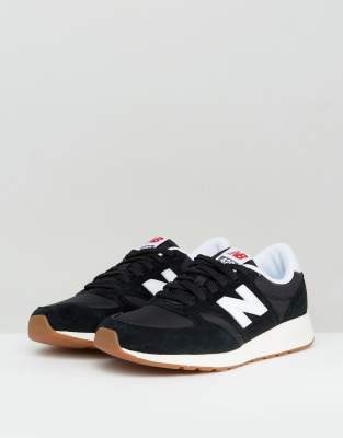 black new balance with gum sole