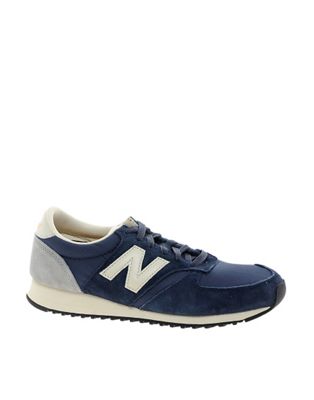 new balance 420 trainers in navy