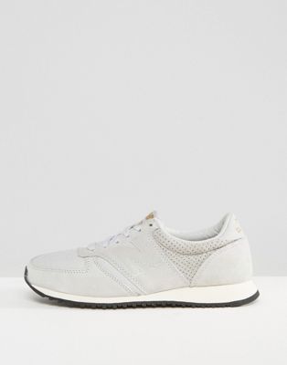 new balance grey 420 suede trainers