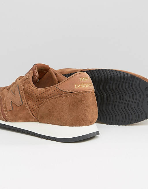 New Balance 420 Perforated Suede Trainers In Tan | ASOS