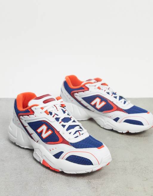 New Balance 452 Baskets Bleu marine et blanc