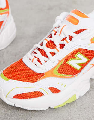 white and orange new balance