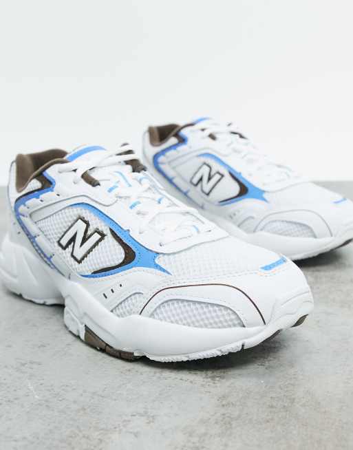 New Balance 452 sneakers in light blue and white