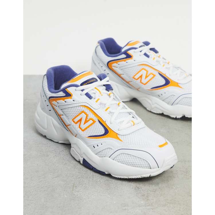 New Balance 452 traienrs yellow and white ASOS