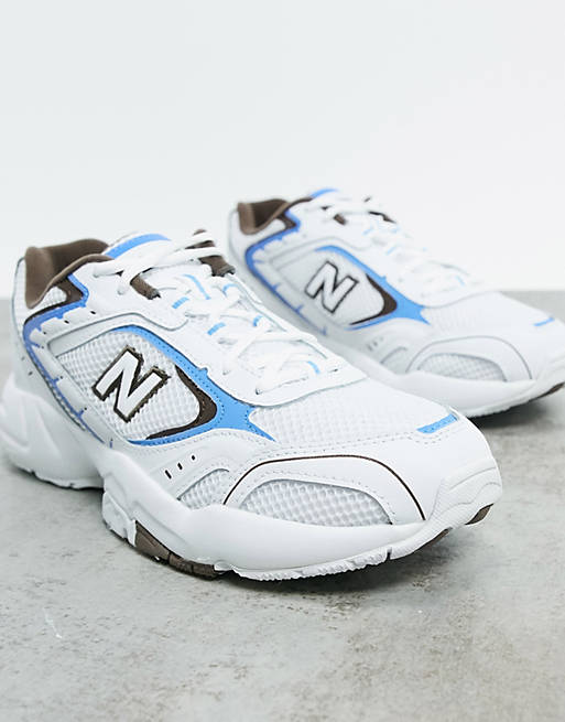 New Balance 452 trainers in light blue and white