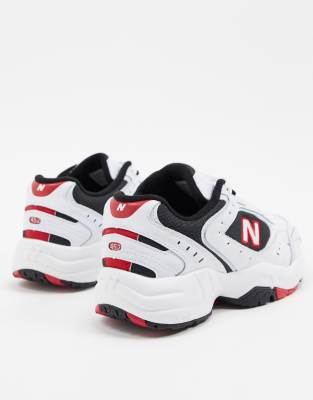 new balance 452 trainers in white & black