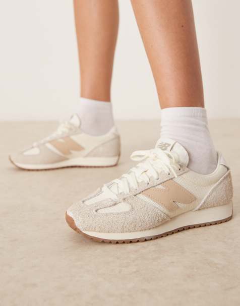 New Balance 471 trainers in-off white and taupe - view 1