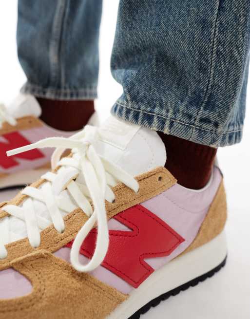 New Balance - 471 - Uniseks sneakers in bruin en roze, 4 van 5