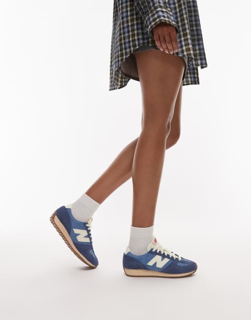 New Balance - 471 - Uniseks sneakers met gumzool in blauw, 3 van 5