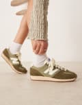[New Balance] New Balance 471 unisex sneakers in green and white detail 42 Dark green