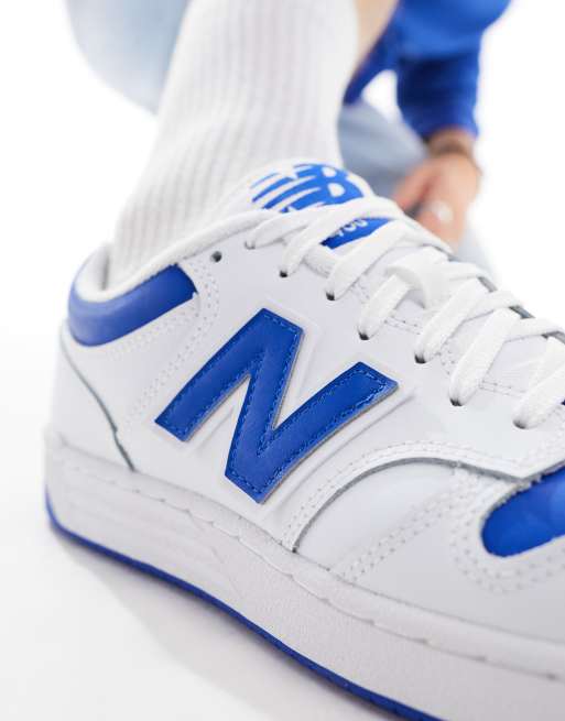 New Balance - 480 - Baskets - Blanc et bleu, 5 de 5