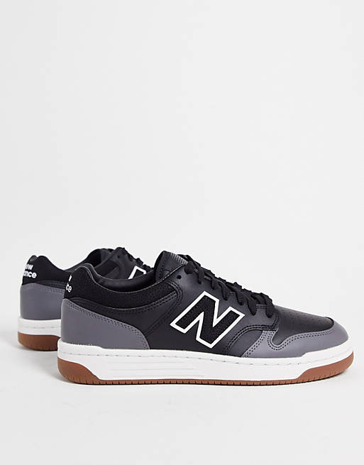 New Balance 480 court sneakers in black | ASOS