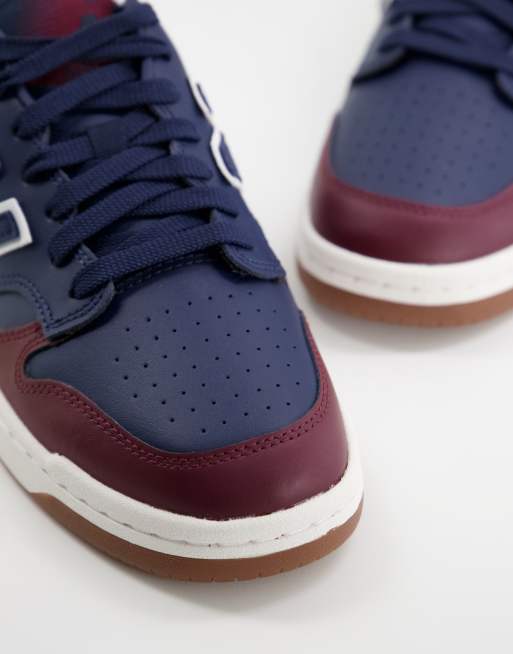 New Balance 480 court trainers in navy and burgundy | ASOS