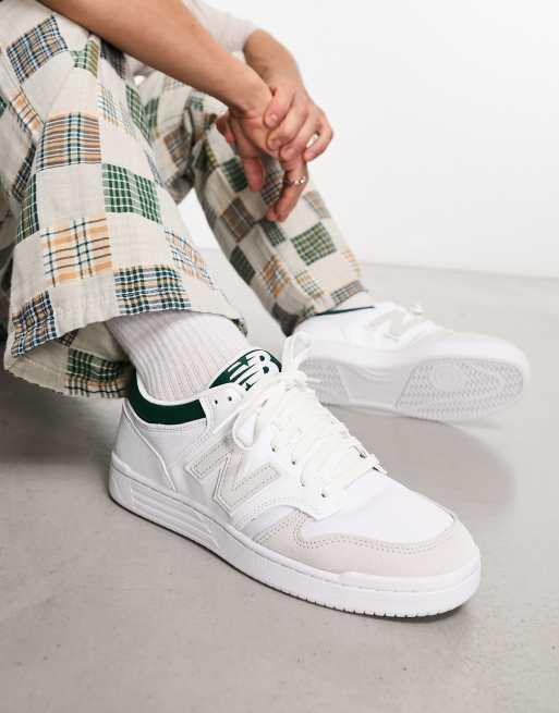 New Balance – 480 – Sneaker in Weiß und Grün
