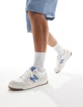 [New Balance] New Balance 480 sneakers in white and blue 40 WHITE