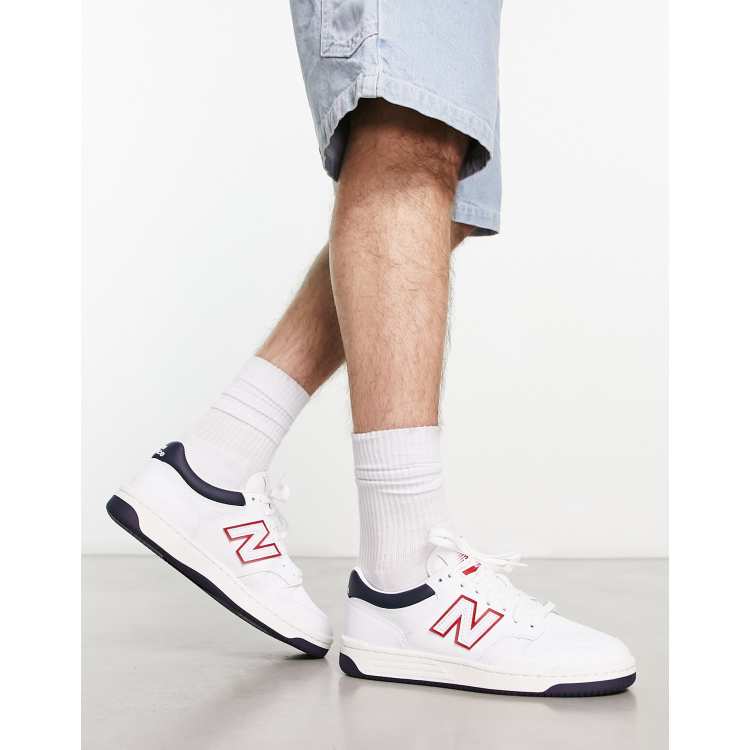 New balance best sale white and navy