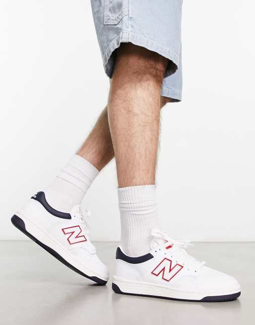 White and best sale navy new balance