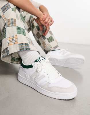 New Balance 480 trainers in white & green - ASOS Price Checker