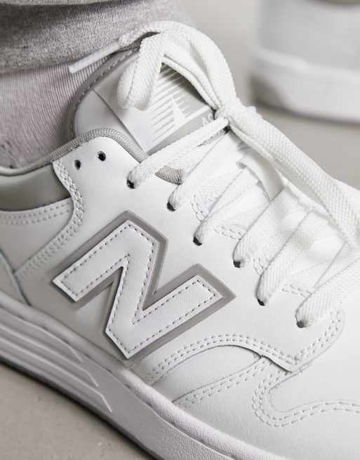 New Balance - 480 - Sneakers in wit met grijs detail, 3 van 4
