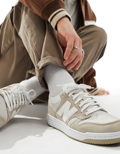 New Balance 480 suede sneakers in sand 