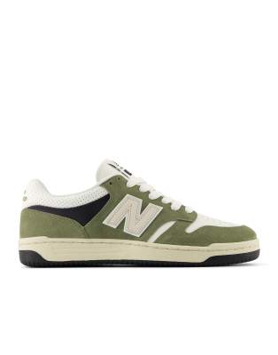 New Balance 480 trainers in dark olivine - view 1